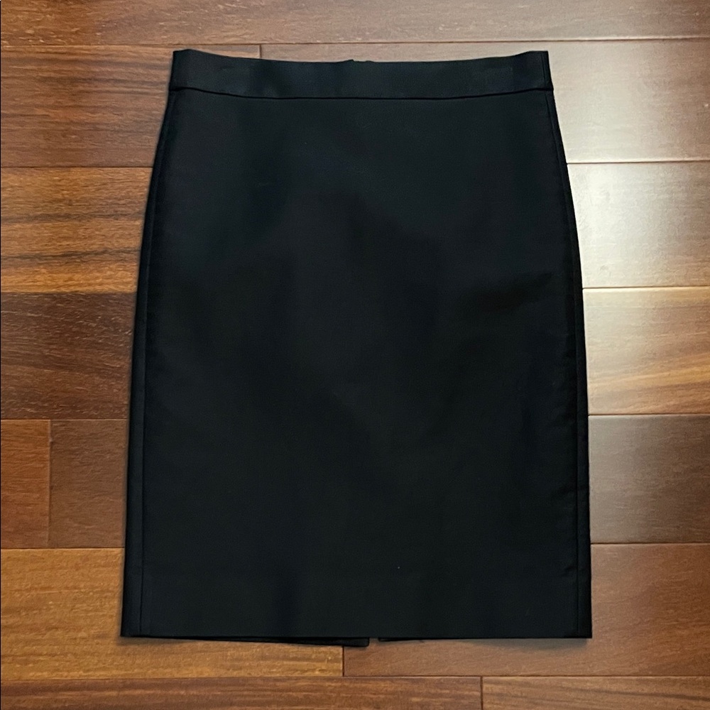 J. Crew Classic Black Pencil Skirt